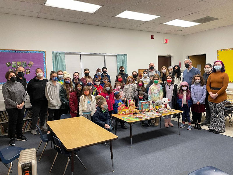 group photo in the TLC classroom