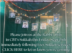 Rabbi's Tish Sukkah (1)